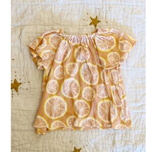 Milkbarn Grapefruit Top baby girl 3-6m